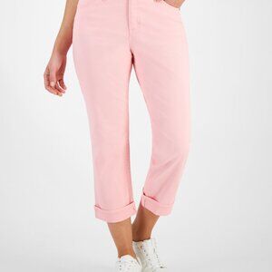 Generra Soft Pink  cuffed capri jeans size 7